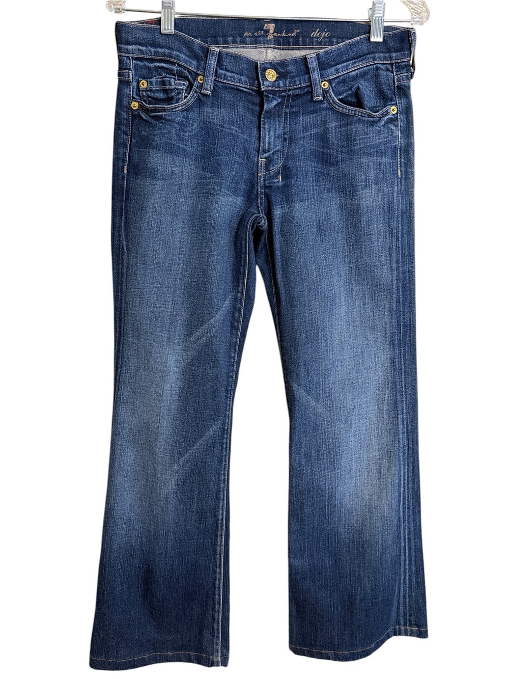 7 For All Mankind Dark Dojo Indigo Classic Flare Jeans